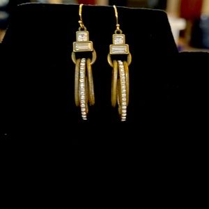 Silpada Designs modern maven earrings, #KRW0029, EUC